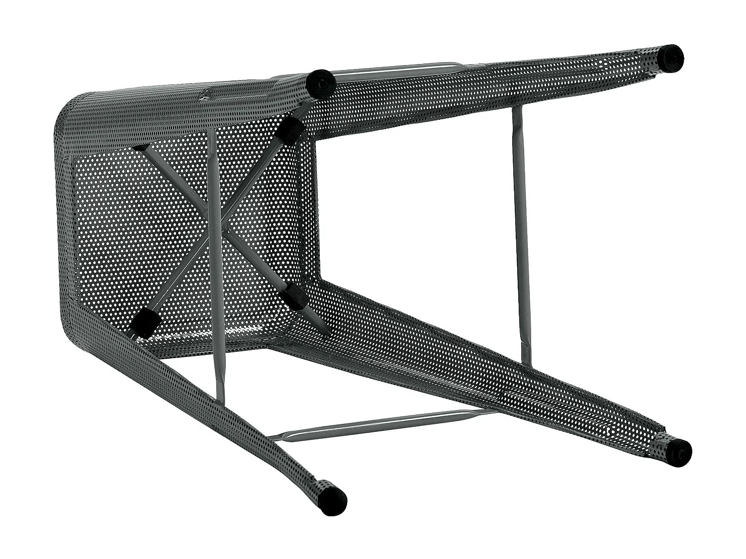 Lot de 4  Tabouret de bar - Métal - Gris - Fletcher