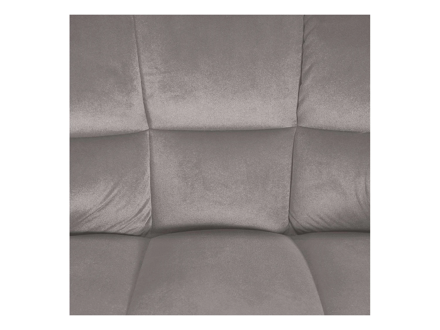 Lot de 2  Tabouret de bar - Velours - Gris - Damaso