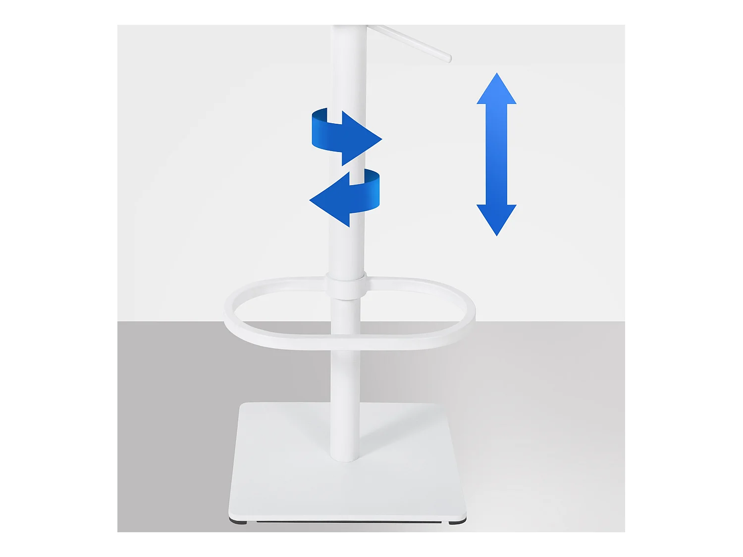 Lot de 2  Tabouret de bar - Velours - Gris - Damaso