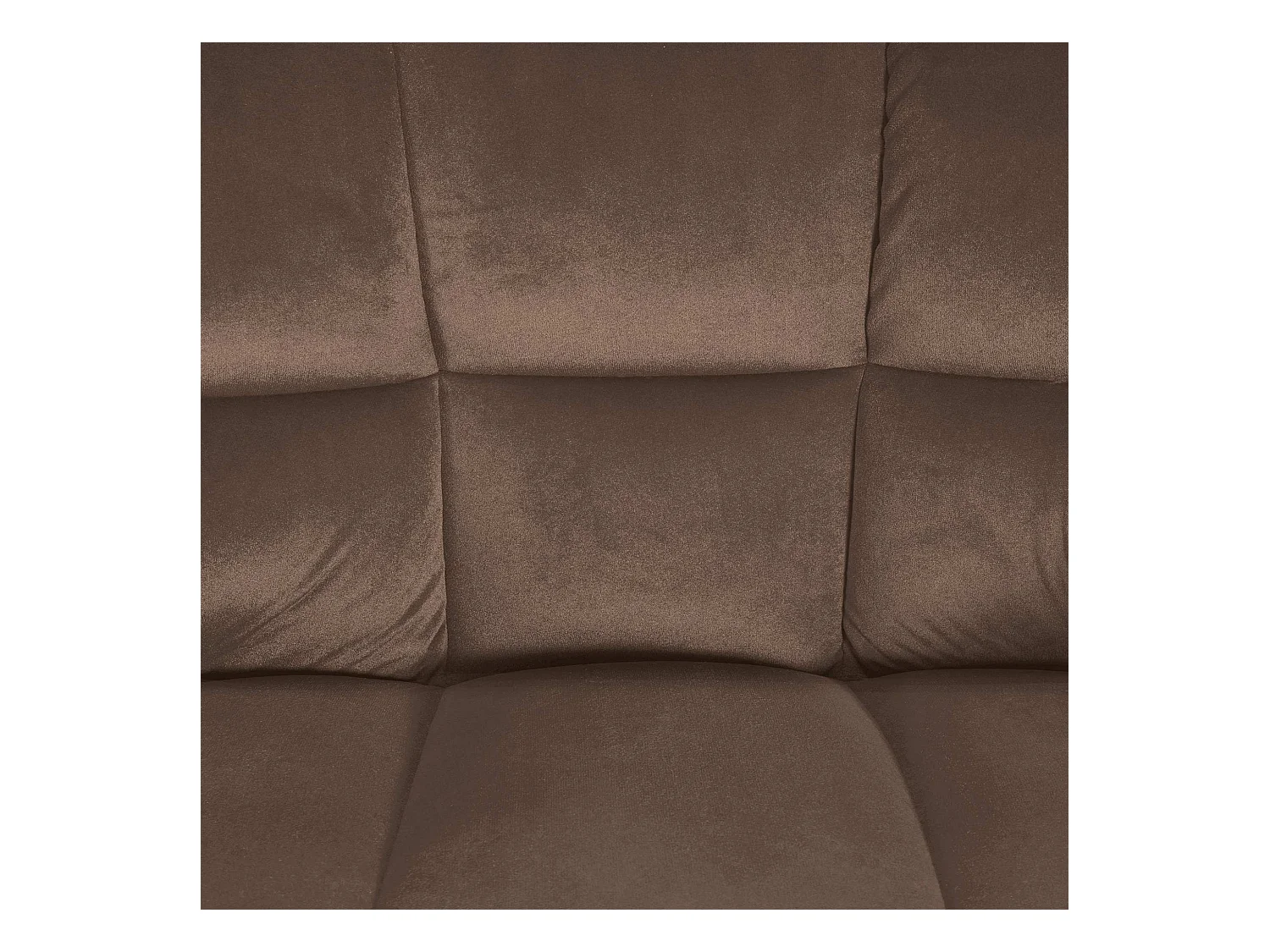 Lot de 2  Tabouret de bar - Velours - Marron - Damaso