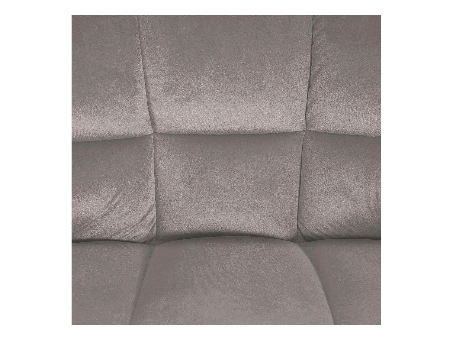 Lot de 2  Tabouret de bar - Velours - Gris - Damaso