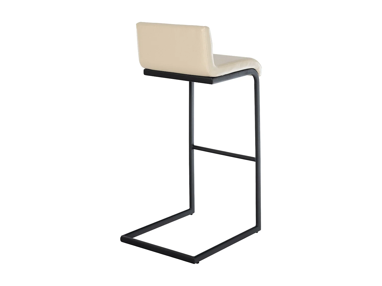 Tabouret de bar - Similicuir - Crème - Newport