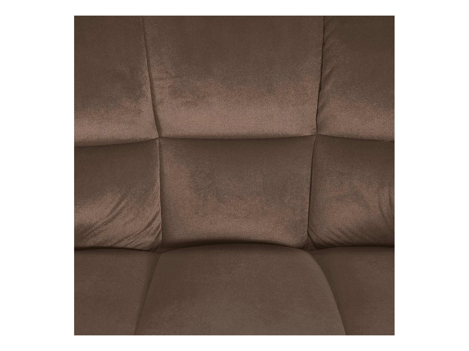 Lot de 2  Tabouret de bar - Velours - Marron - Damaso