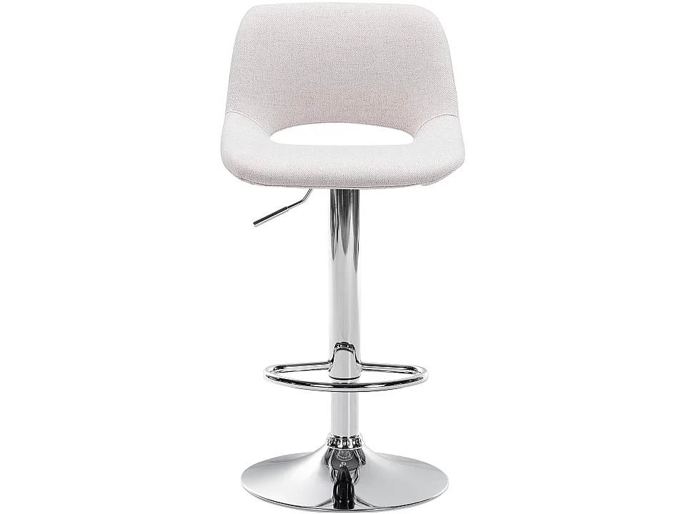 Tabouret de bar - Tissu - Crème - Camden