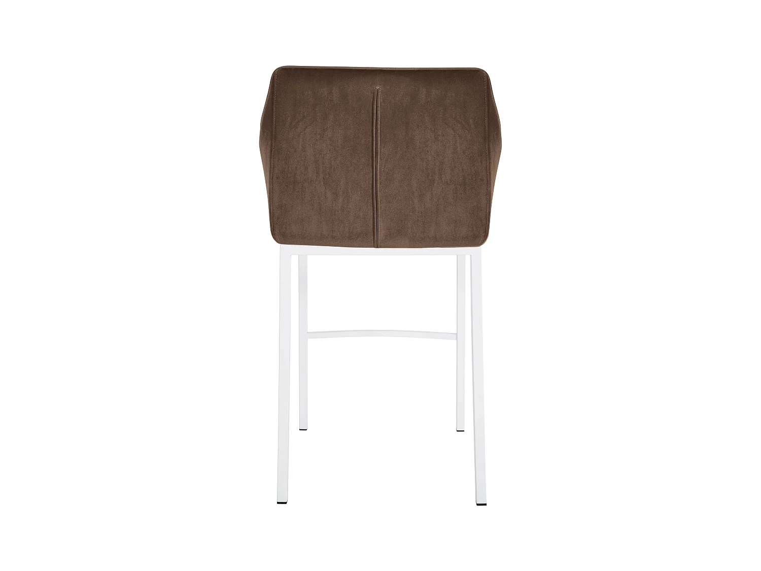 Lot de 2  Tabouret de bar - Velours - Marron - Damaso