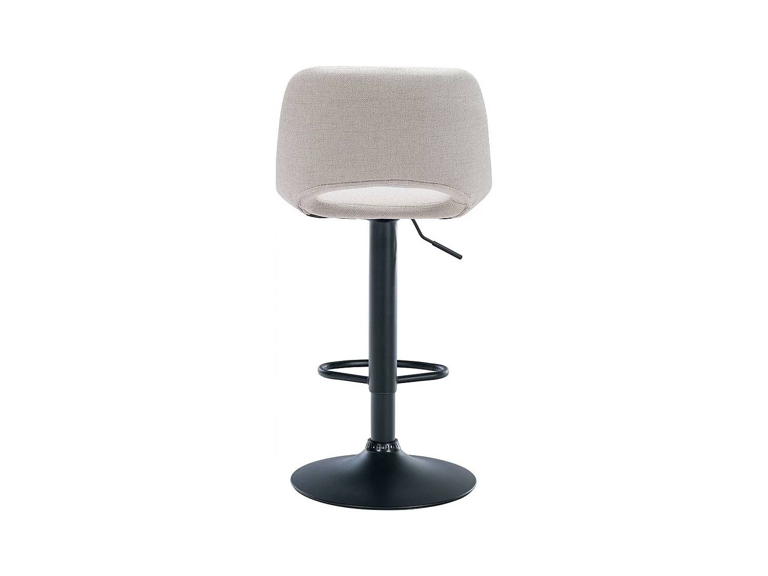 Lot de 2  Tabouret de bar - Tissu - Crème - Camden