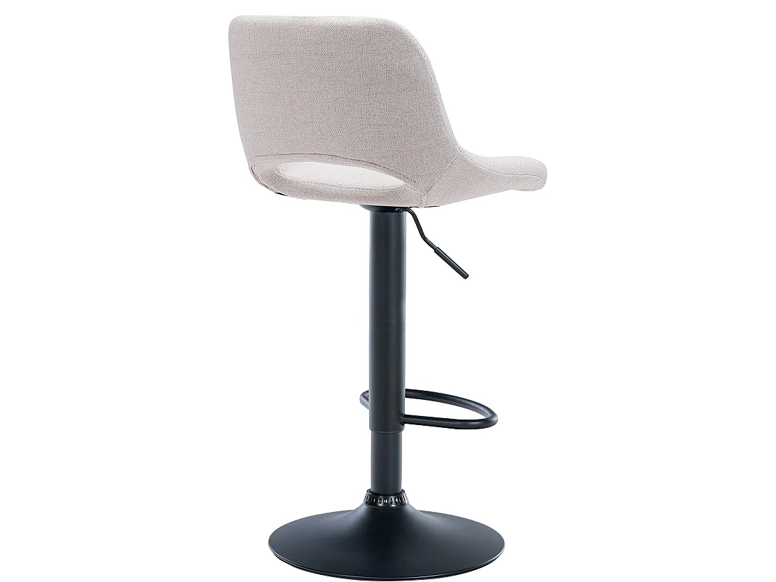 Lot de 2  Tabouret de bar - Tissu - Crème - Camden