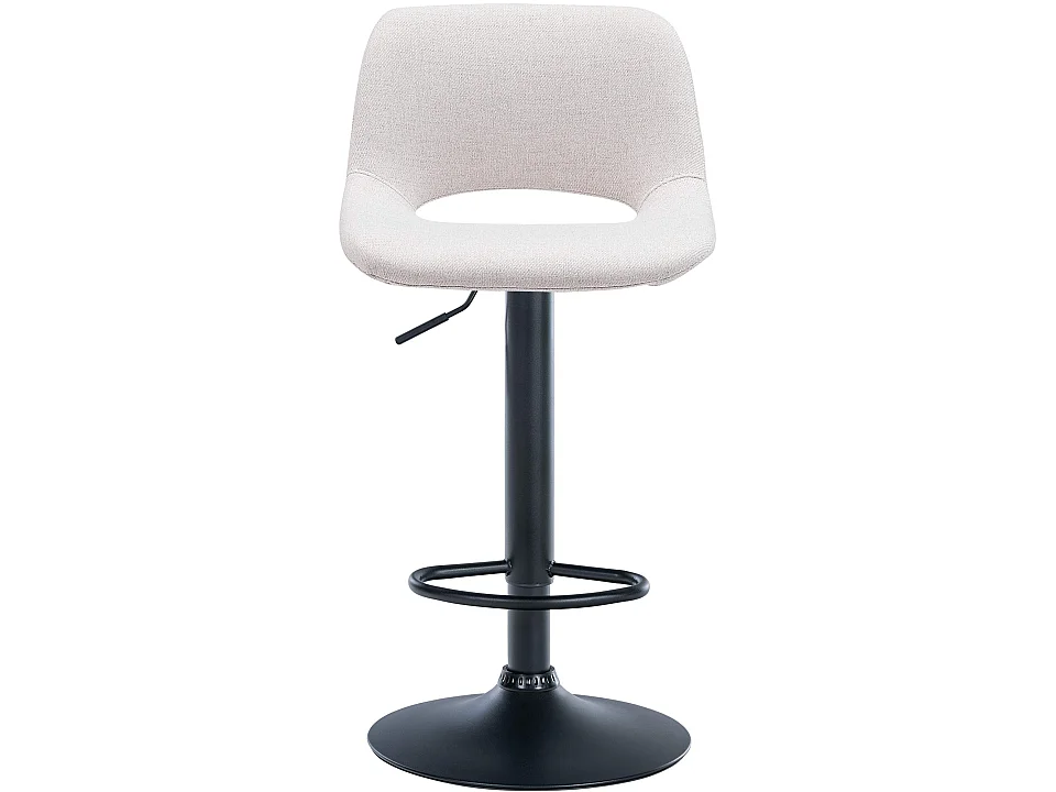Lot de 2  Tabouret de bar - Tissu - Crème - Camden
