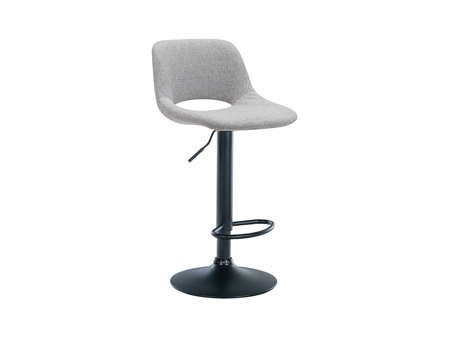 Tabouret de bar - Tissu - Gris clair - Camden