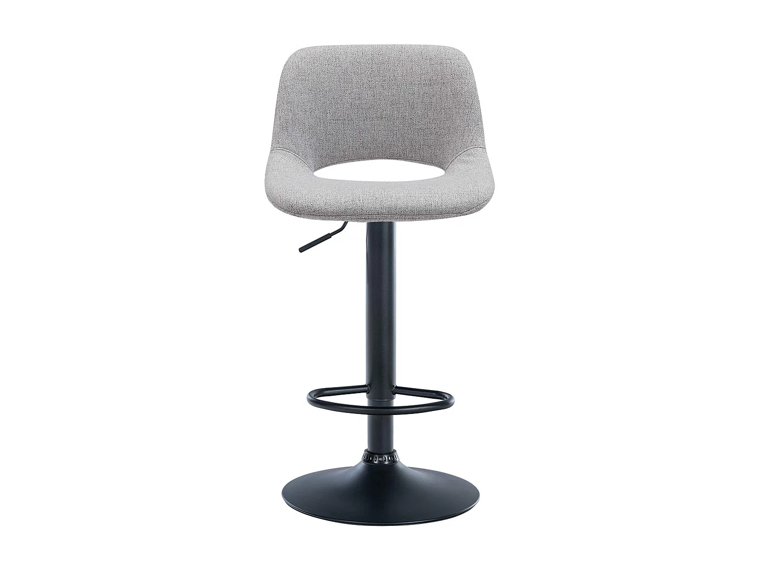 Tabouret de bar - Tissu - Gris clair - Camden