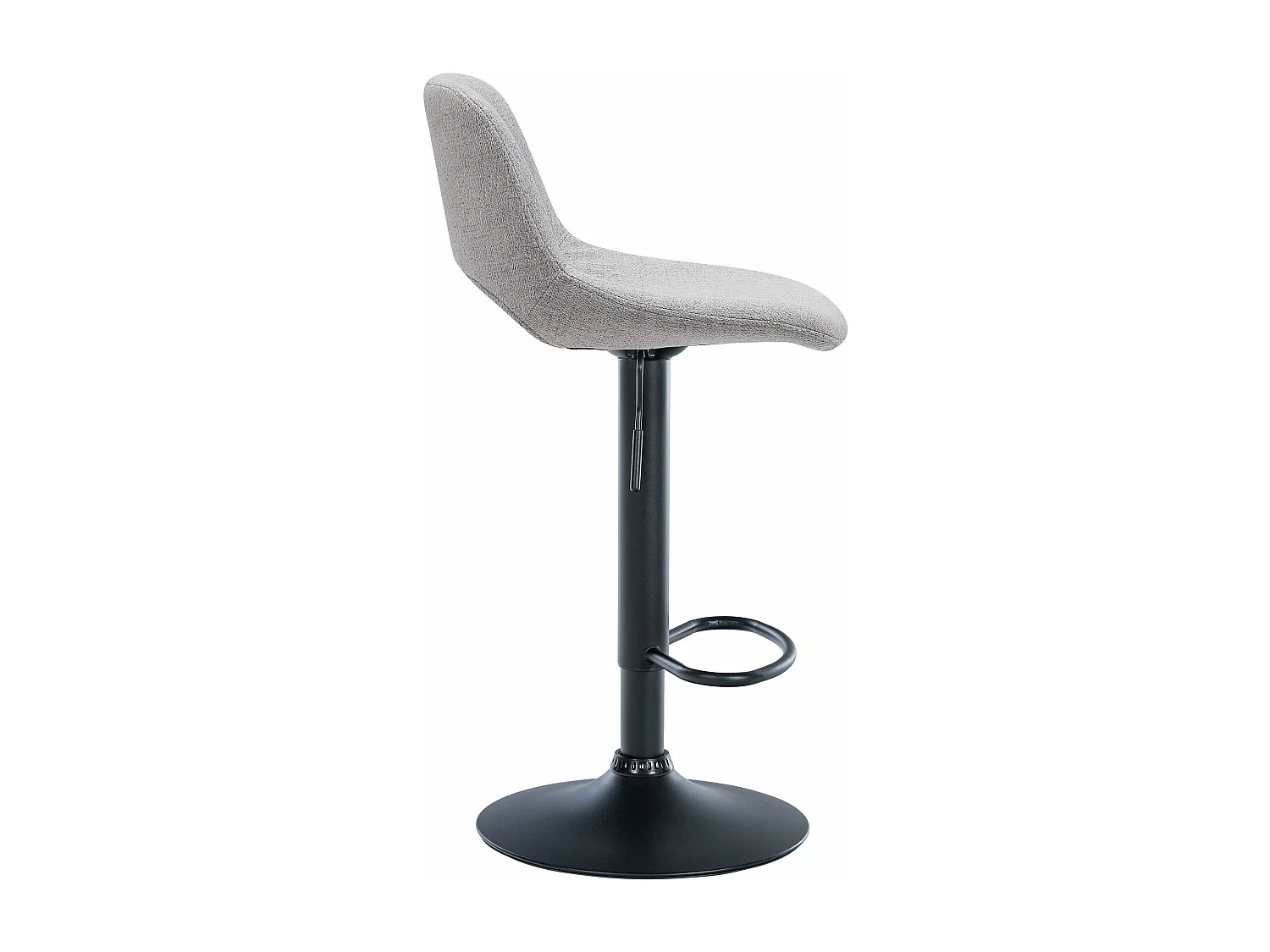 Tabouret de bar - Tissu - Gris clair - Camden