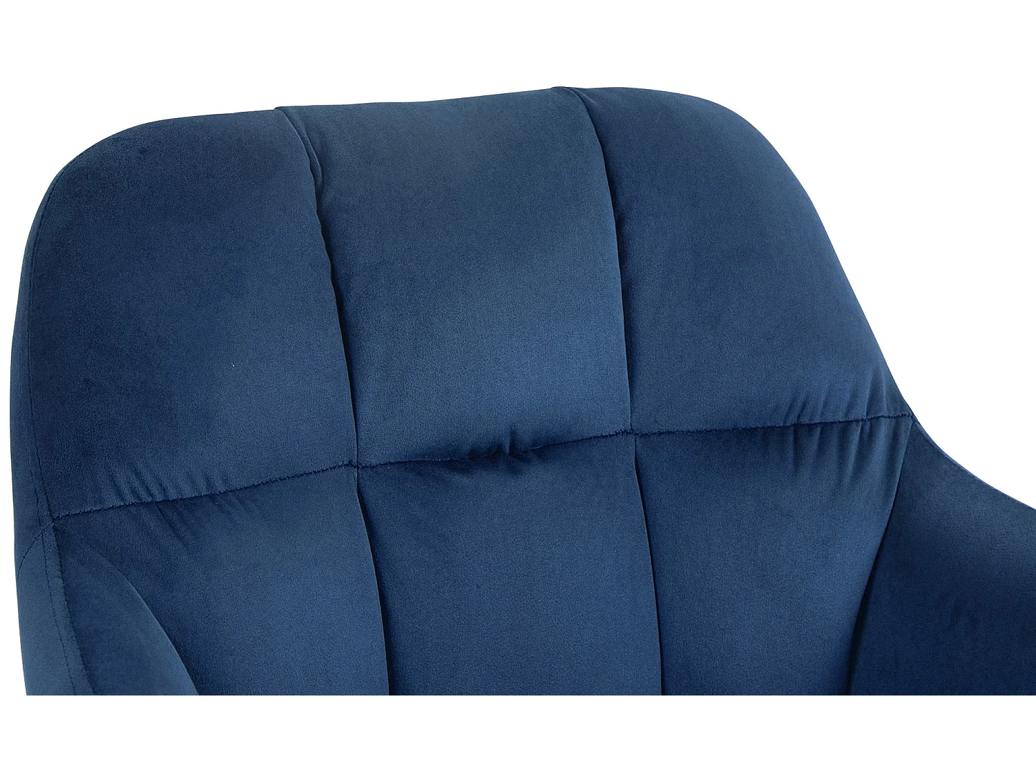 Tabouret de bar - Velours - Bleu - Natoma