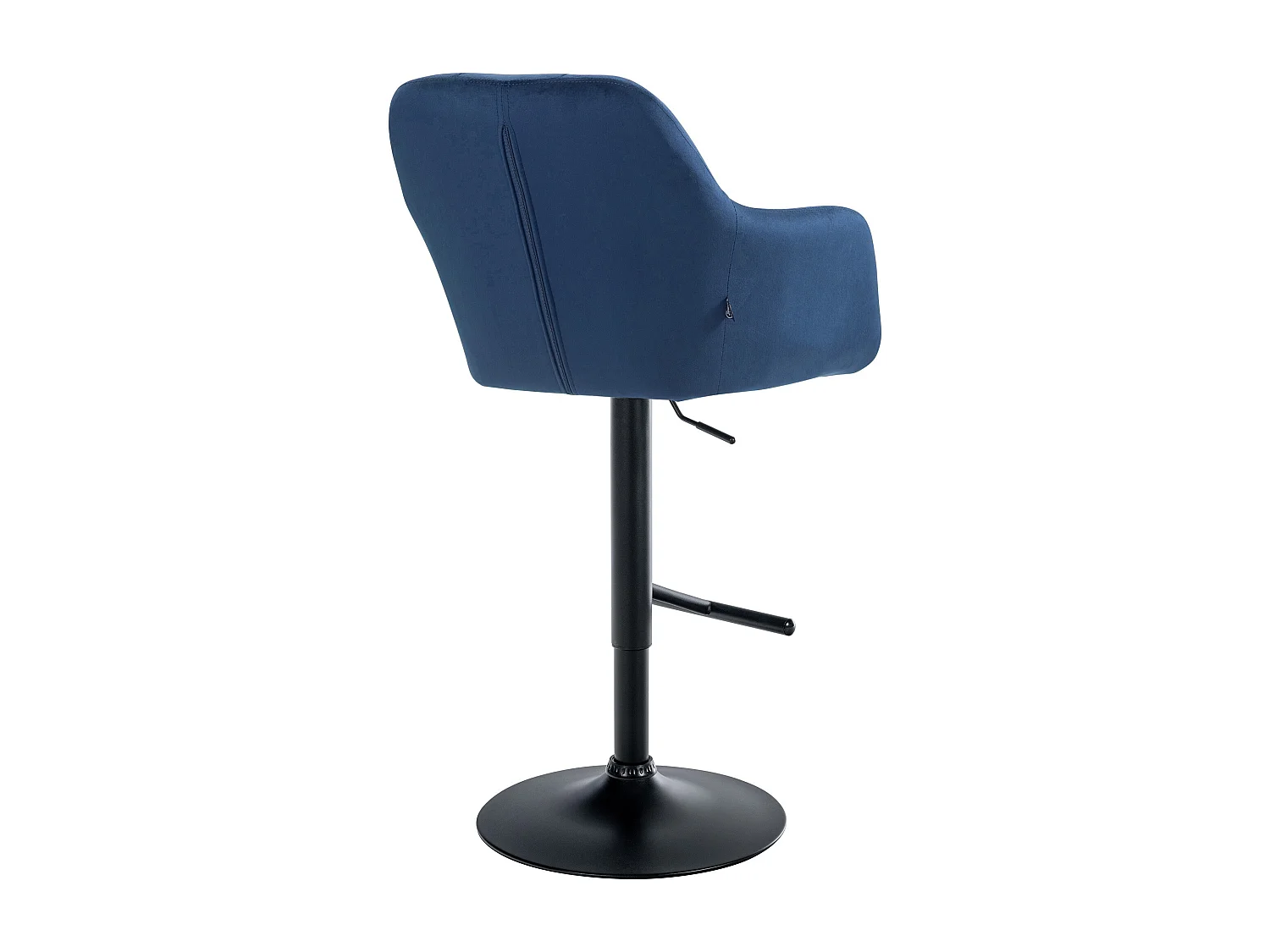 Tabouret de bar - Velours - Bleu - Natoma