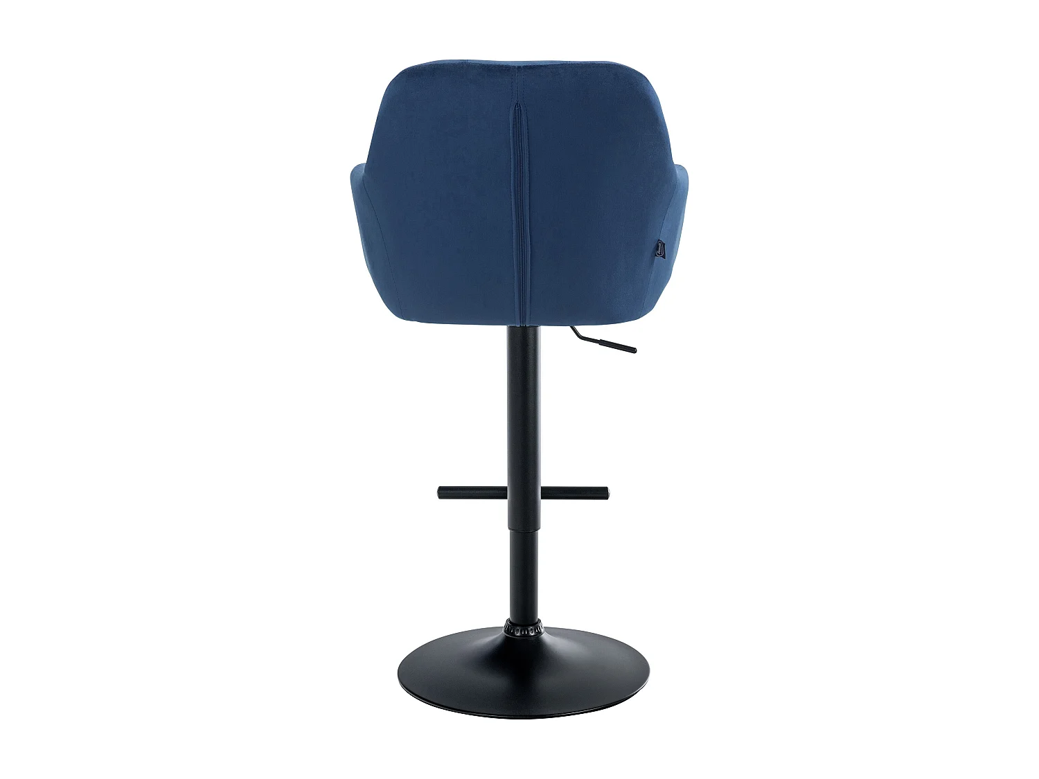 Tabouret de bar - Velours - Bleu - Natoma