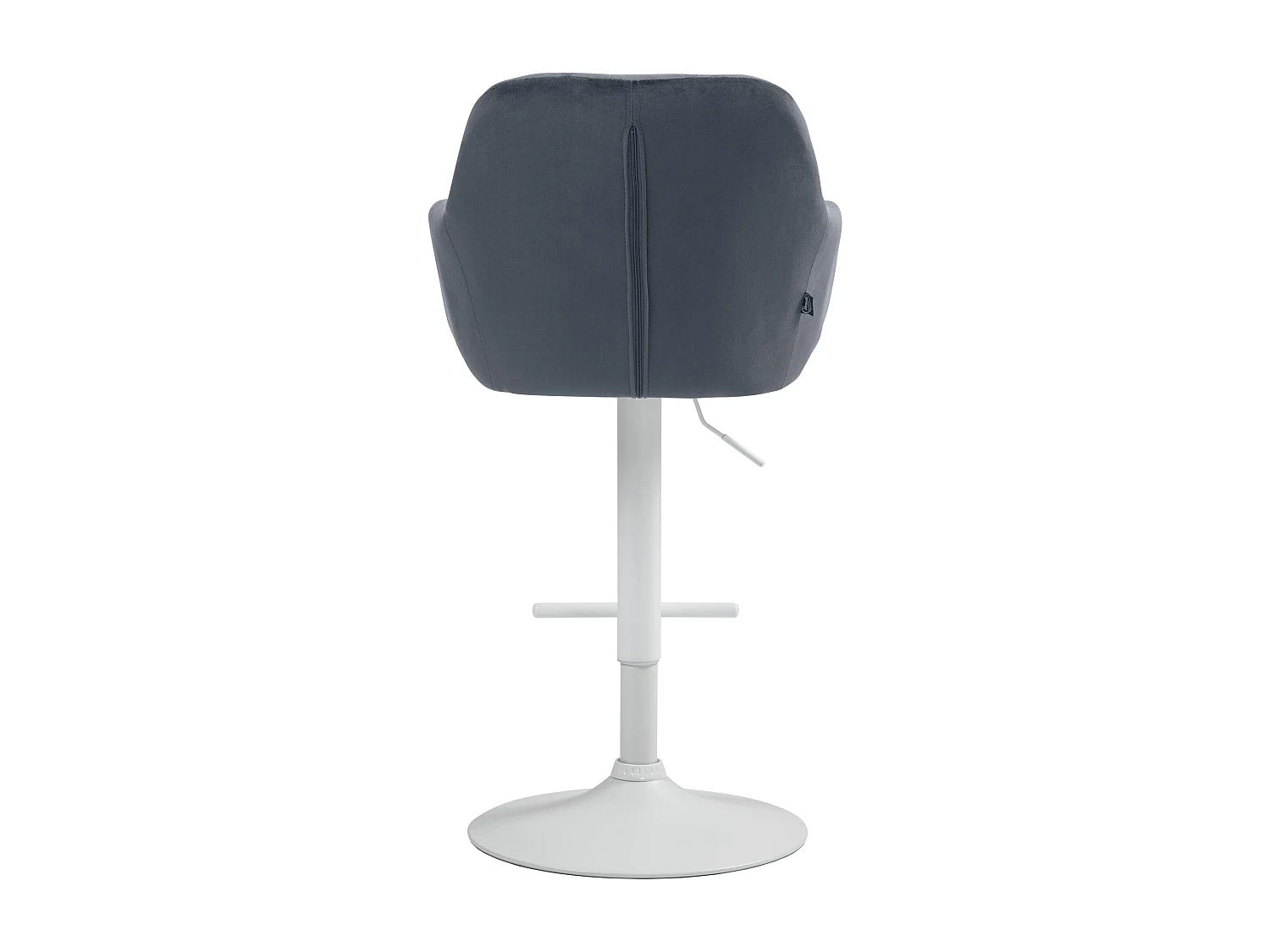 Tabouret de bar - Velours - Gris foncé - Natoma