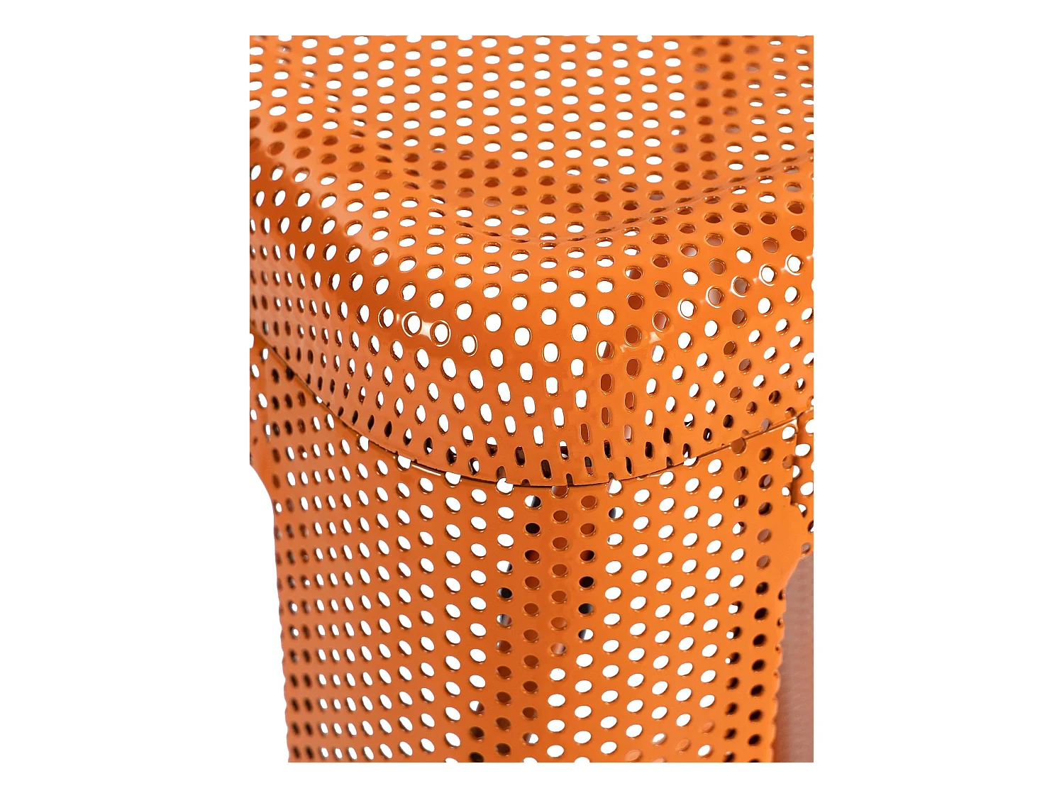 Lot de 4  Tabouret de bar - Métal - Orange - Fletcher