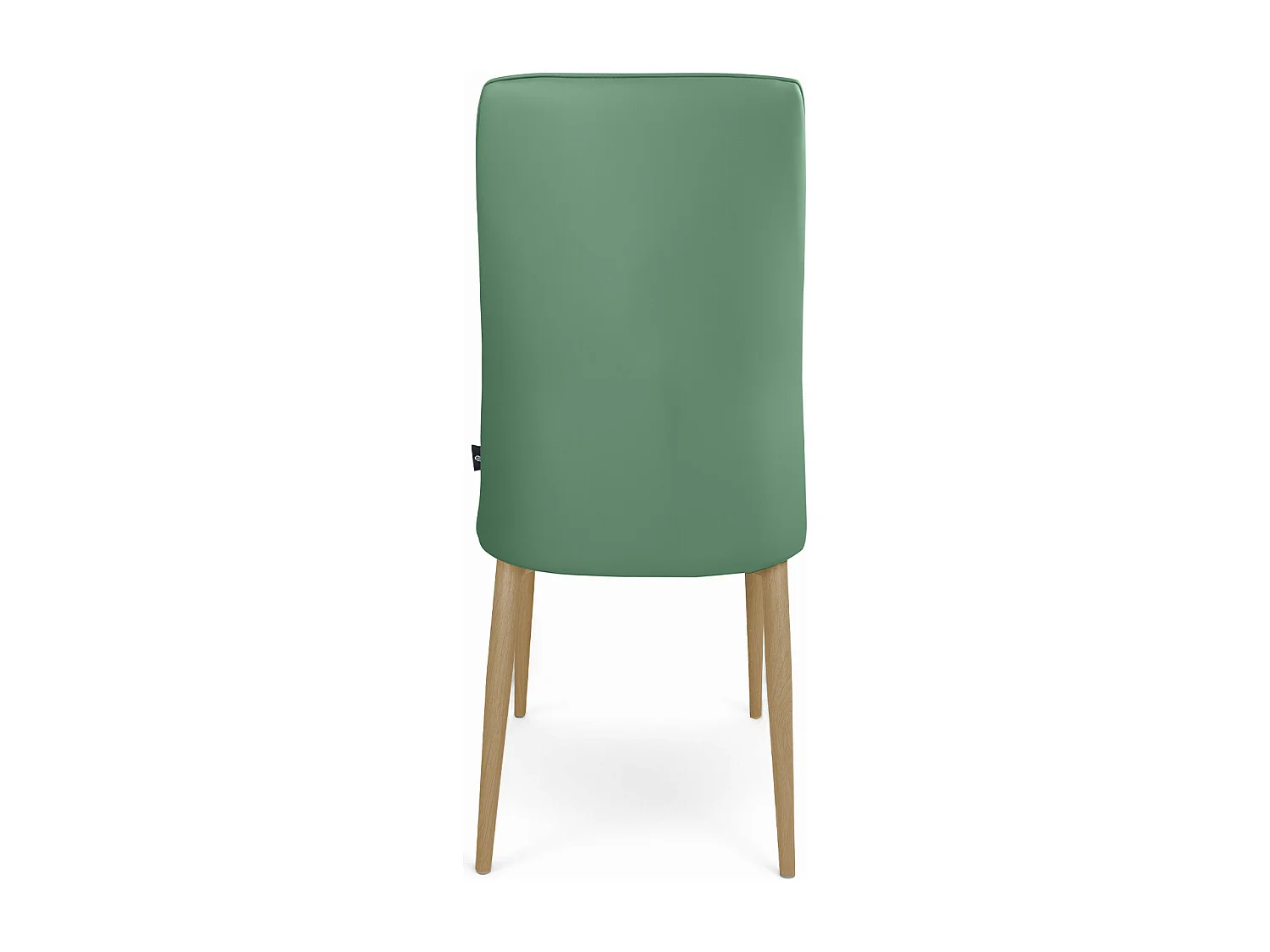 Sedia da pranzo imbottita in ecopelle verde oliva – Francine (2 Pz.)