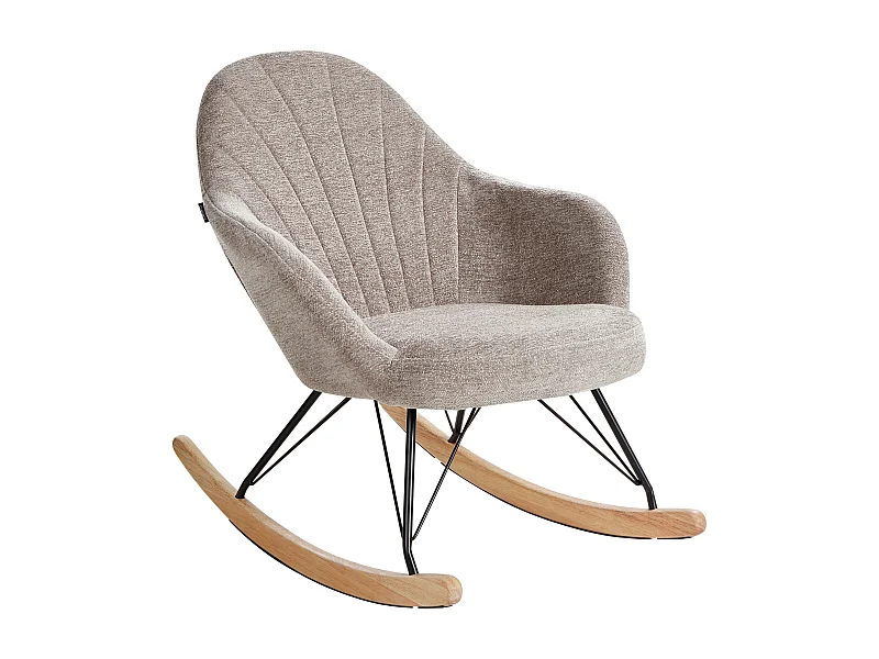 Schaukelsessel SKALE Stoff Taupe