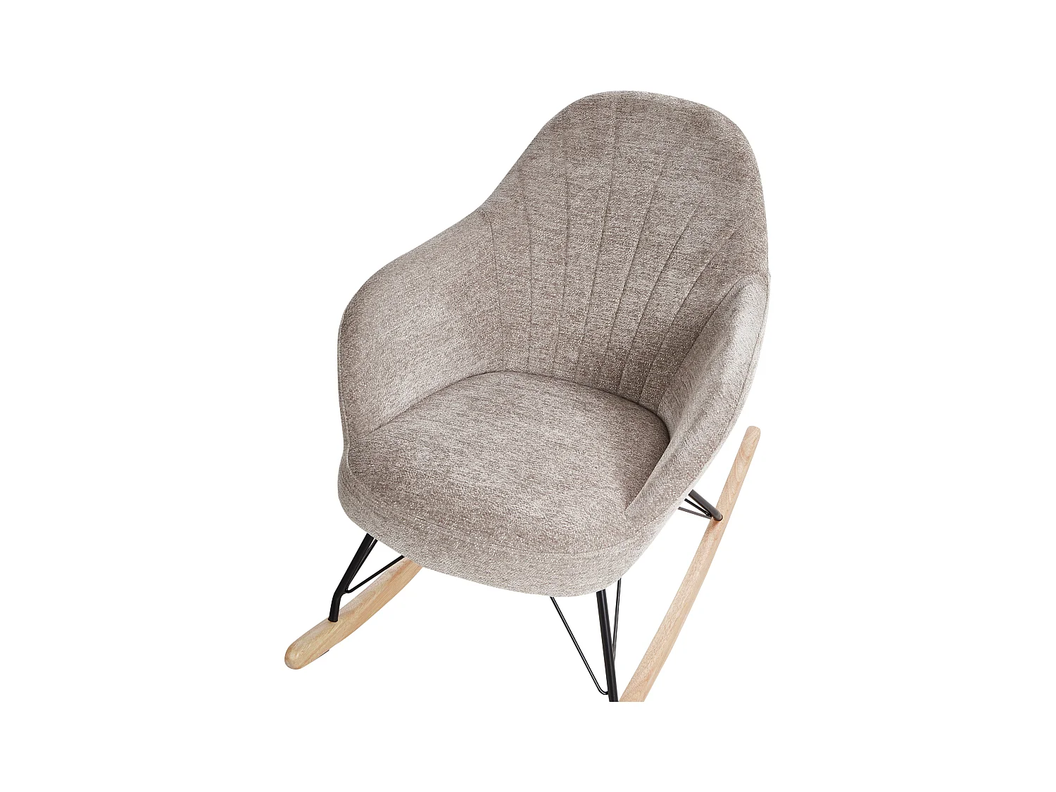 Fauteuil à bascule SKALE Tissu Taupe