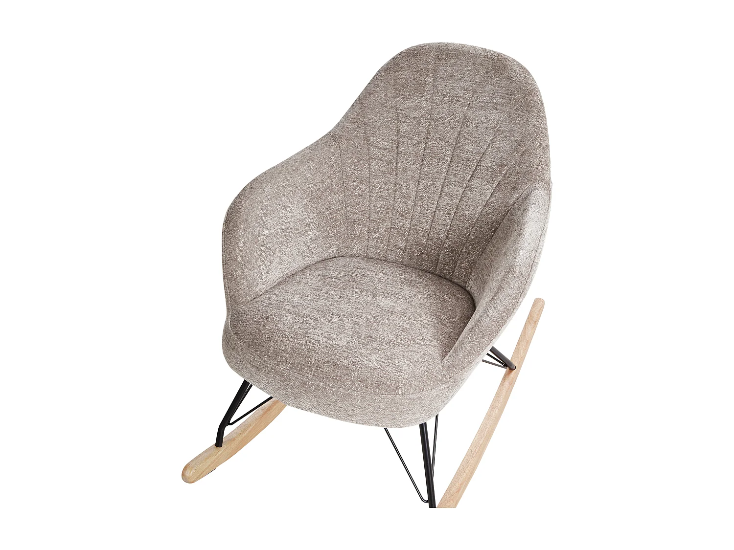 Schaukelsessel SKALE Stoff Taupe