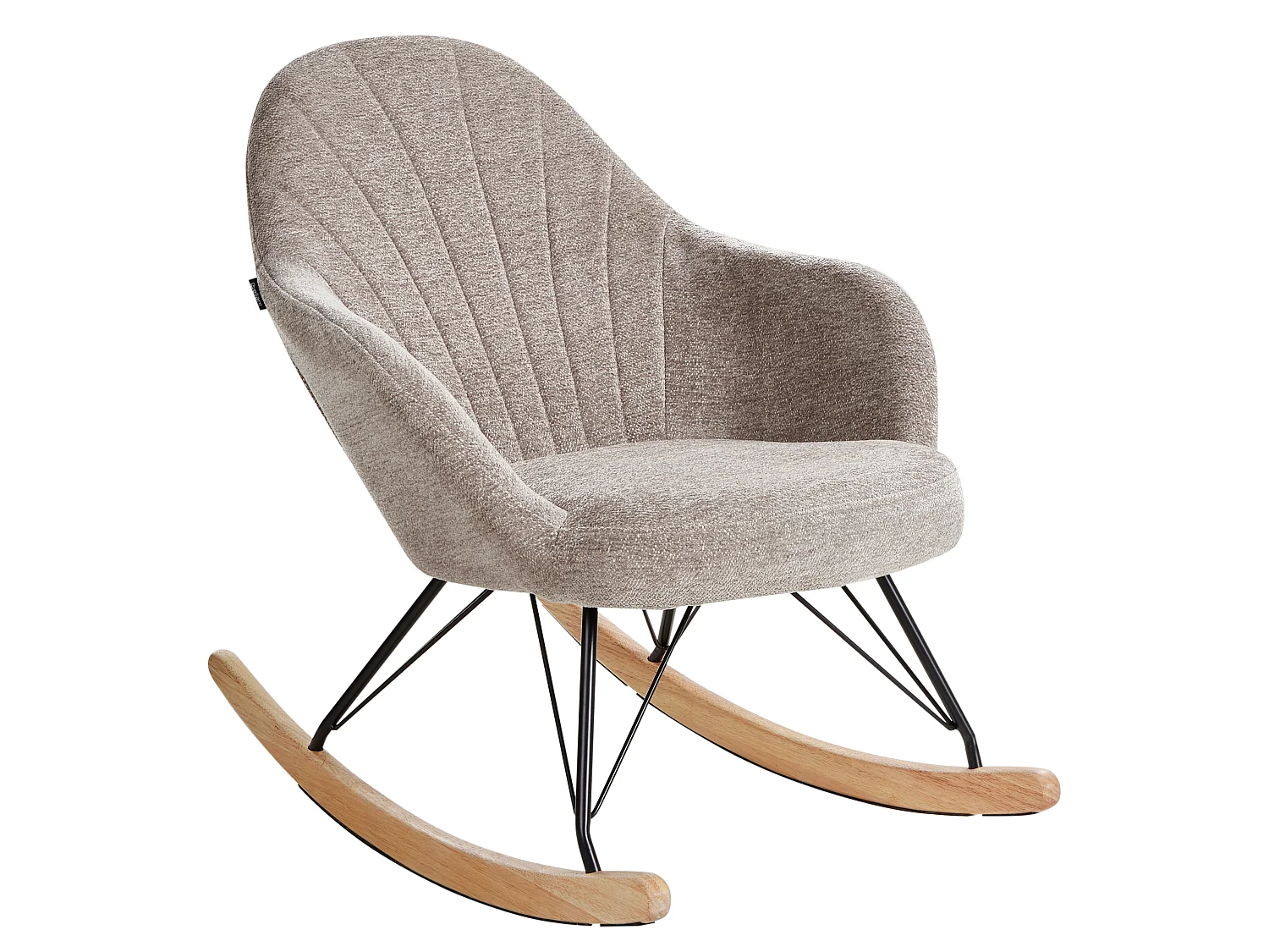 Rocking Chair SKALE Fabric Taupe