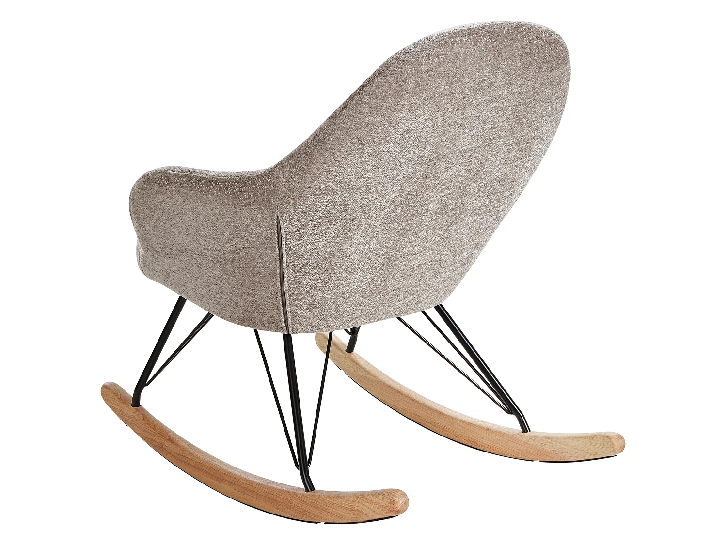 Rocking Chair SKALE Fabric Taupe