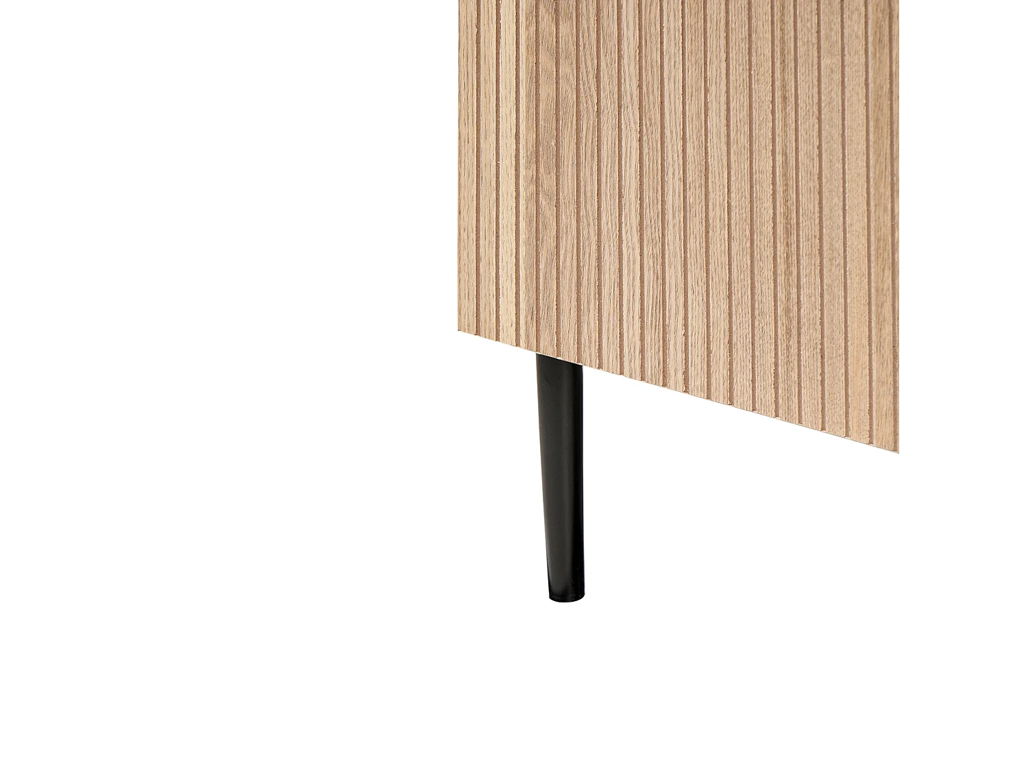 Table de chevet BLYTHE Frêne naturel Noir