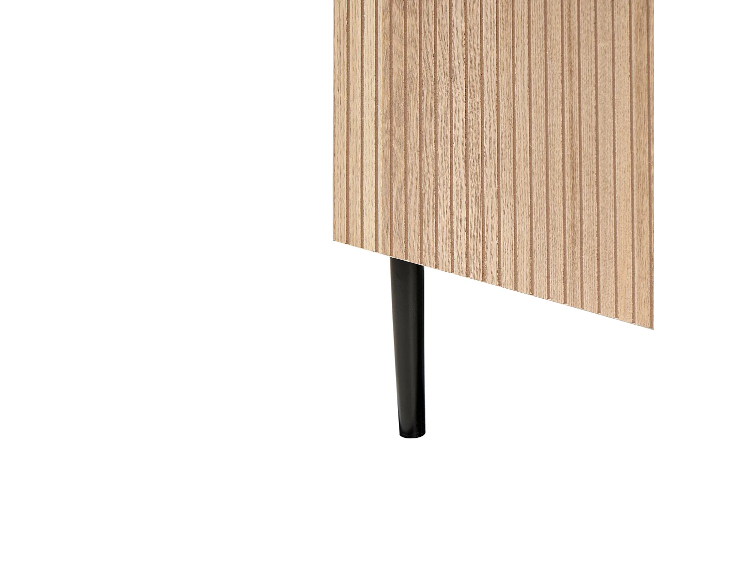 Table de chevet BLYTHE Frêne naturel Noir