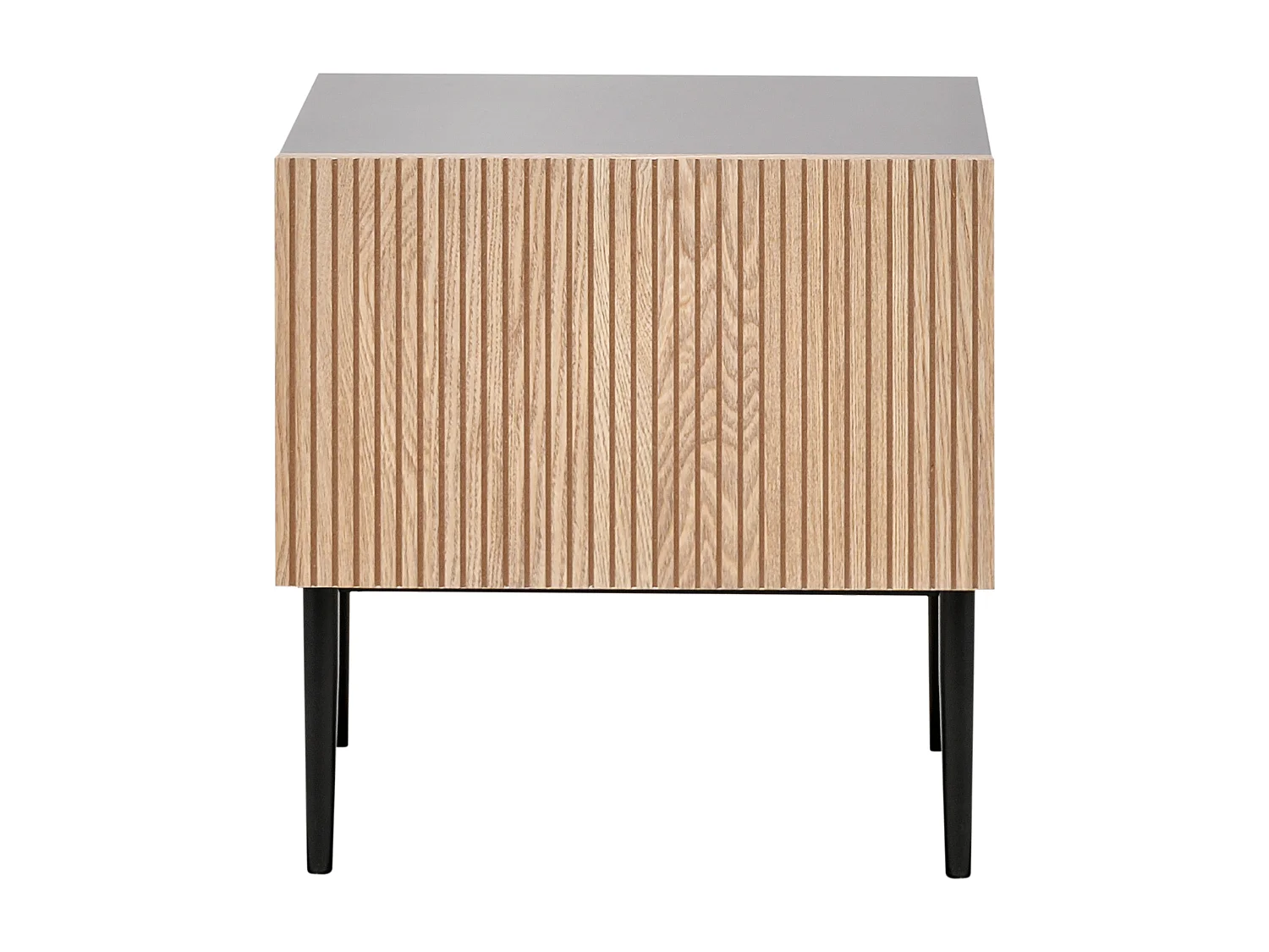 Szafka nocna BLYTHE Jesion naturalny Czarny