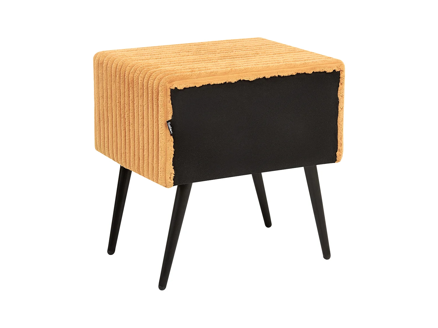 Nachtkastje met 1 lade FLAYAT Corduroy Oranje