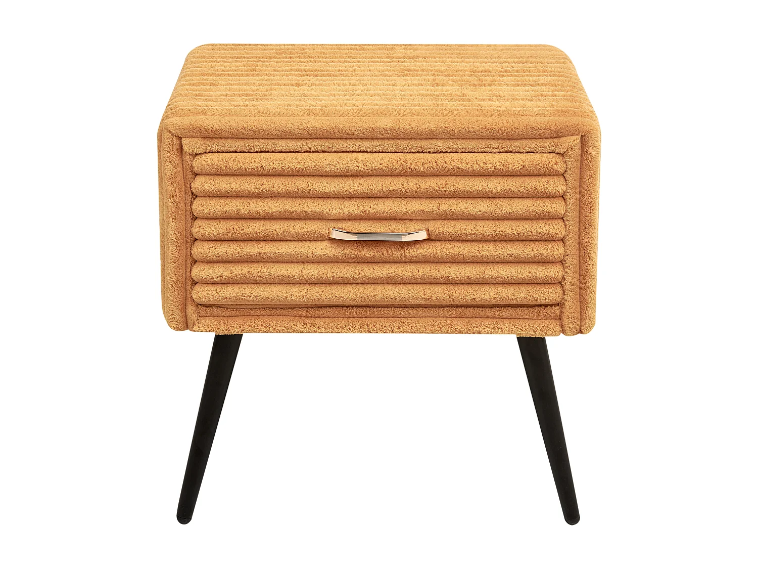 Nachtkastje met 1 lade FLAYAT Corduroy Oranje