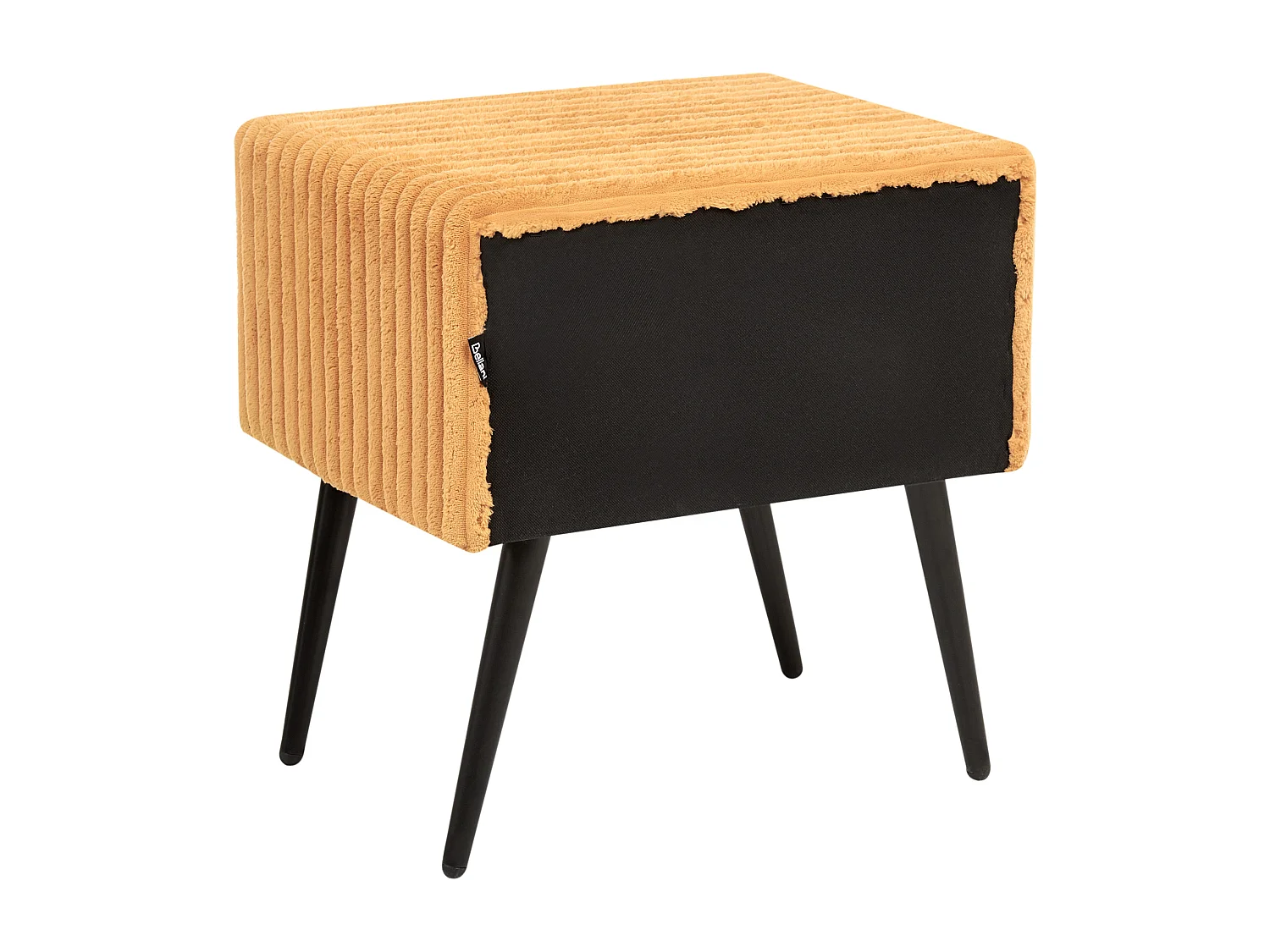 Nachtkastje met 1 lade FLAYAT Corduroy Oranje