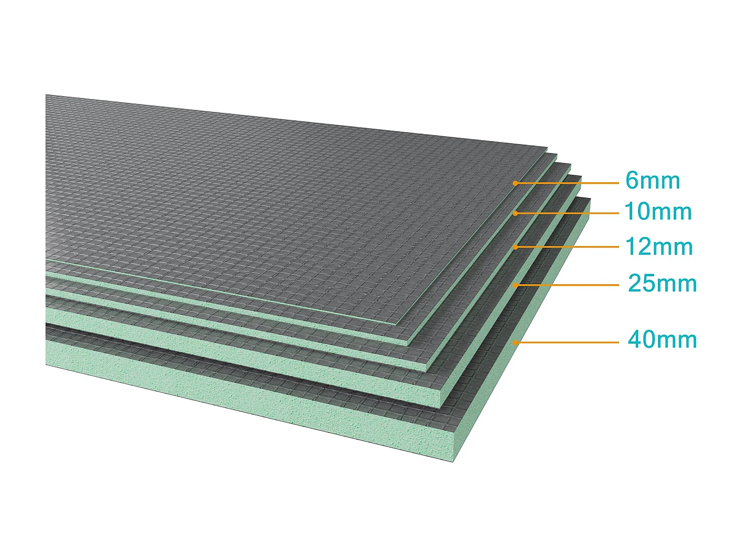 AICA Tegelbaar Bouwpaneel 1250x600x40mm, Verpakking van 4 Tegelbaar Bouwpaneel