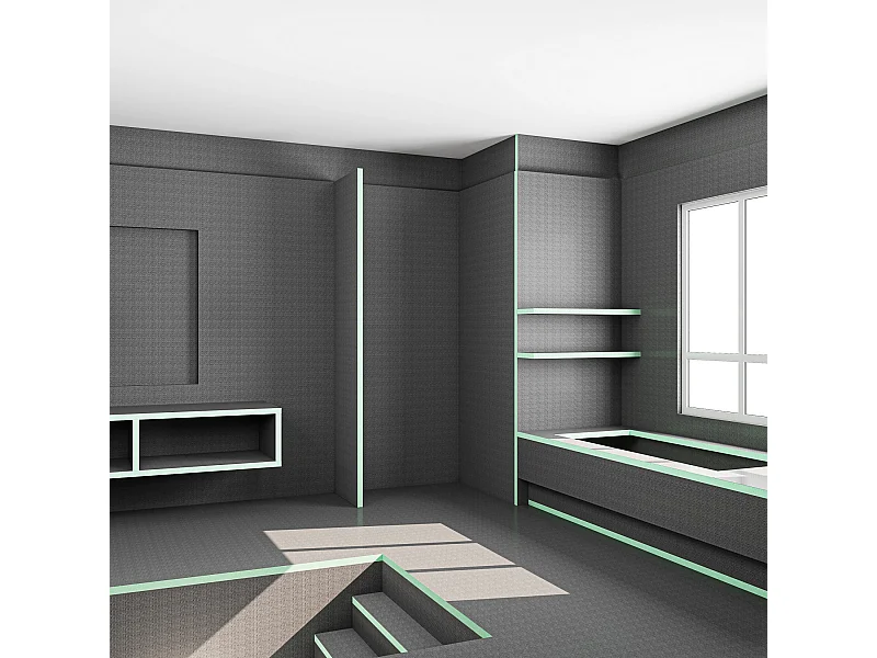 AICA Tegelbaar Bouwpaneel 1250x600x40mm, Verpakking van 4 Tegelbaar Bouwpaneel