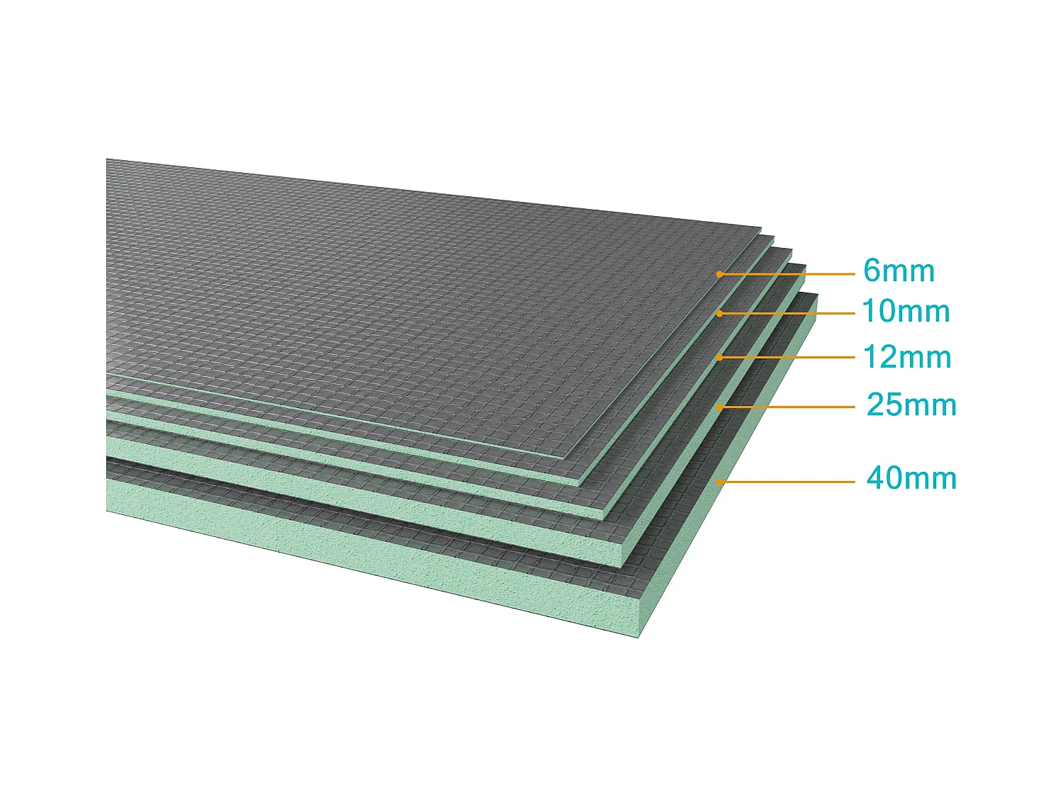 AICA Tegelbaar bouwpaneel 1250x600x6 mm, 1 Tegelbaar bouwpaneel,