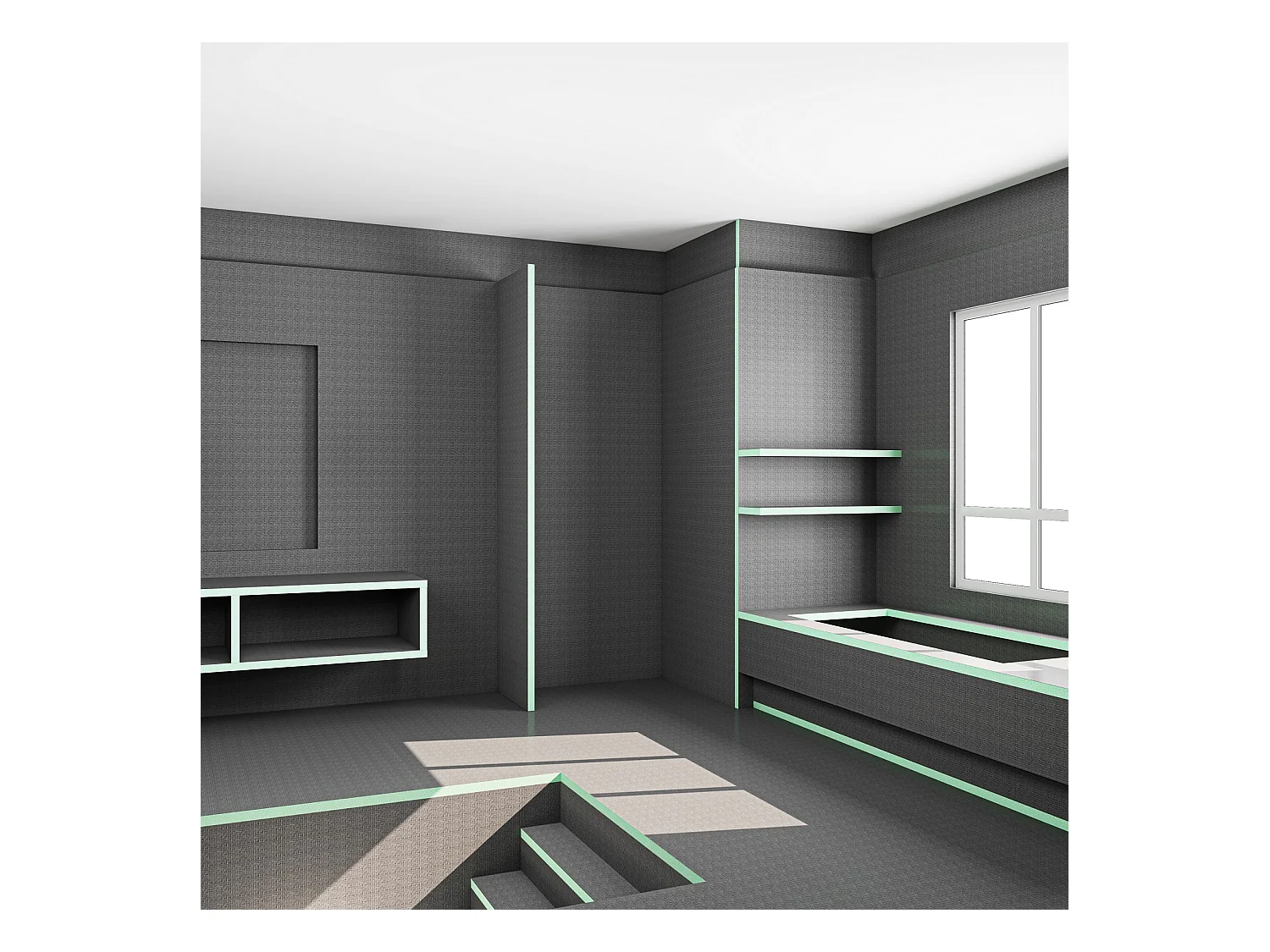 AICA Tegelbaar Bouwpaneel 1250x600x6mm, Verpakking van 4 Tegelbaar Bouwpaneel