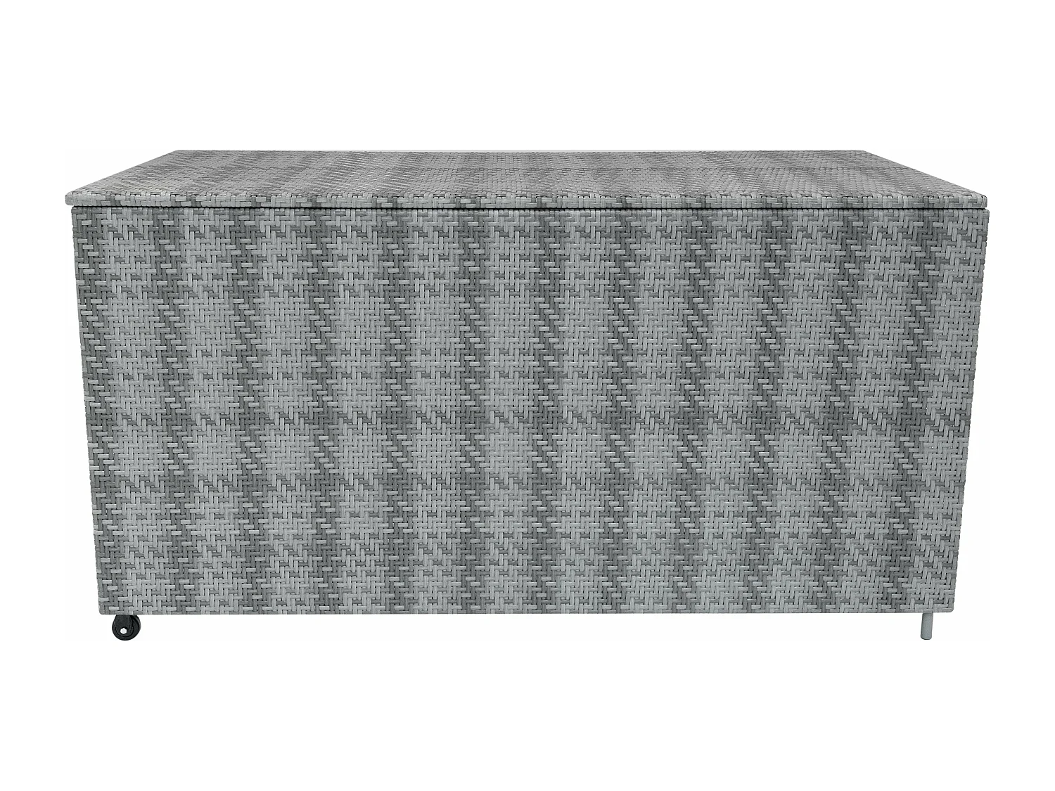 Rattan Garten-Aufbewahrungsbox Serafina Grau – 700L Kissenbox | Decken, Werkzeuge, Spielzeug & Möbel