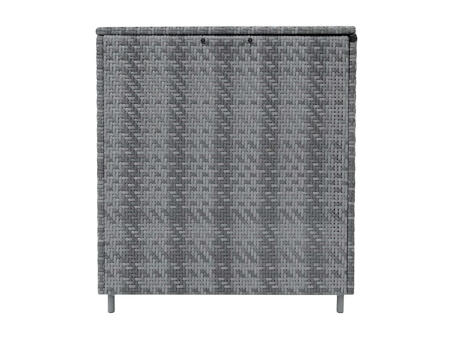 Rattan Garten-Aufbewahrungsbox Serafina Grau – 700L Kissenbox | Decken, Werkzeuge, Spielzeug & Möbel