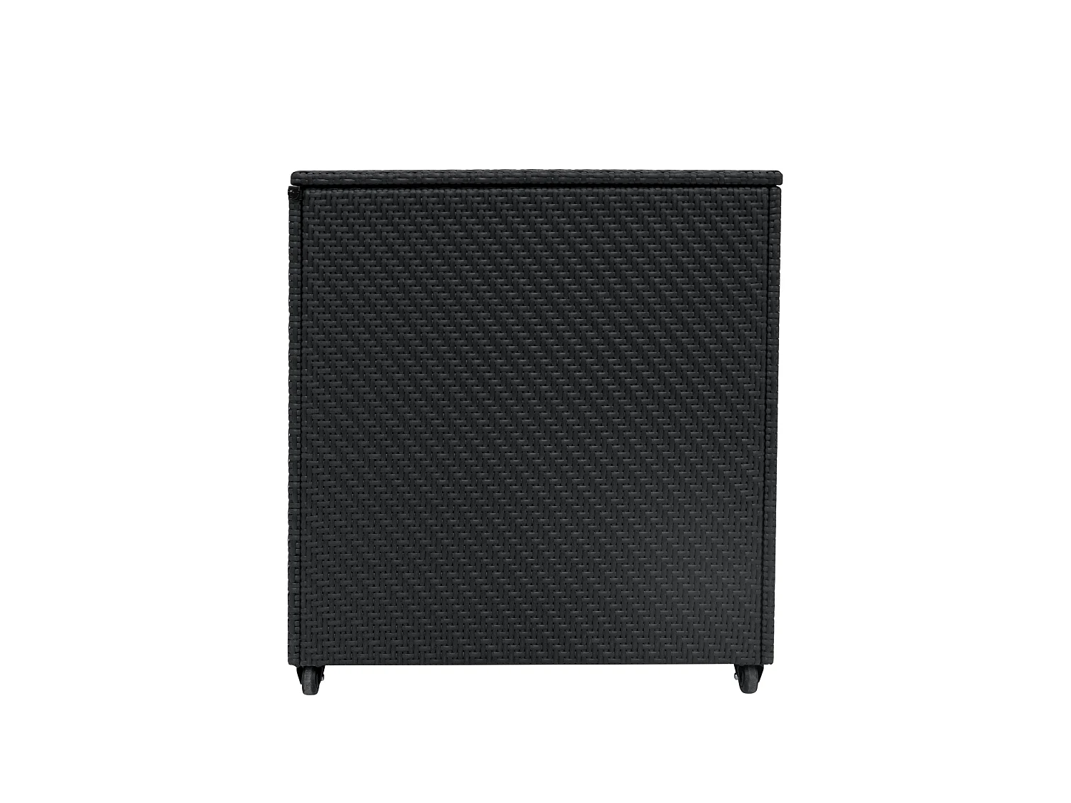 Rattan Garten-Aufbewahrungsbox Serafina Schwarz – 700L Kissenbox | Decken, Werkzeuge, Spielzeug & Möbel  Gasdruckfedern