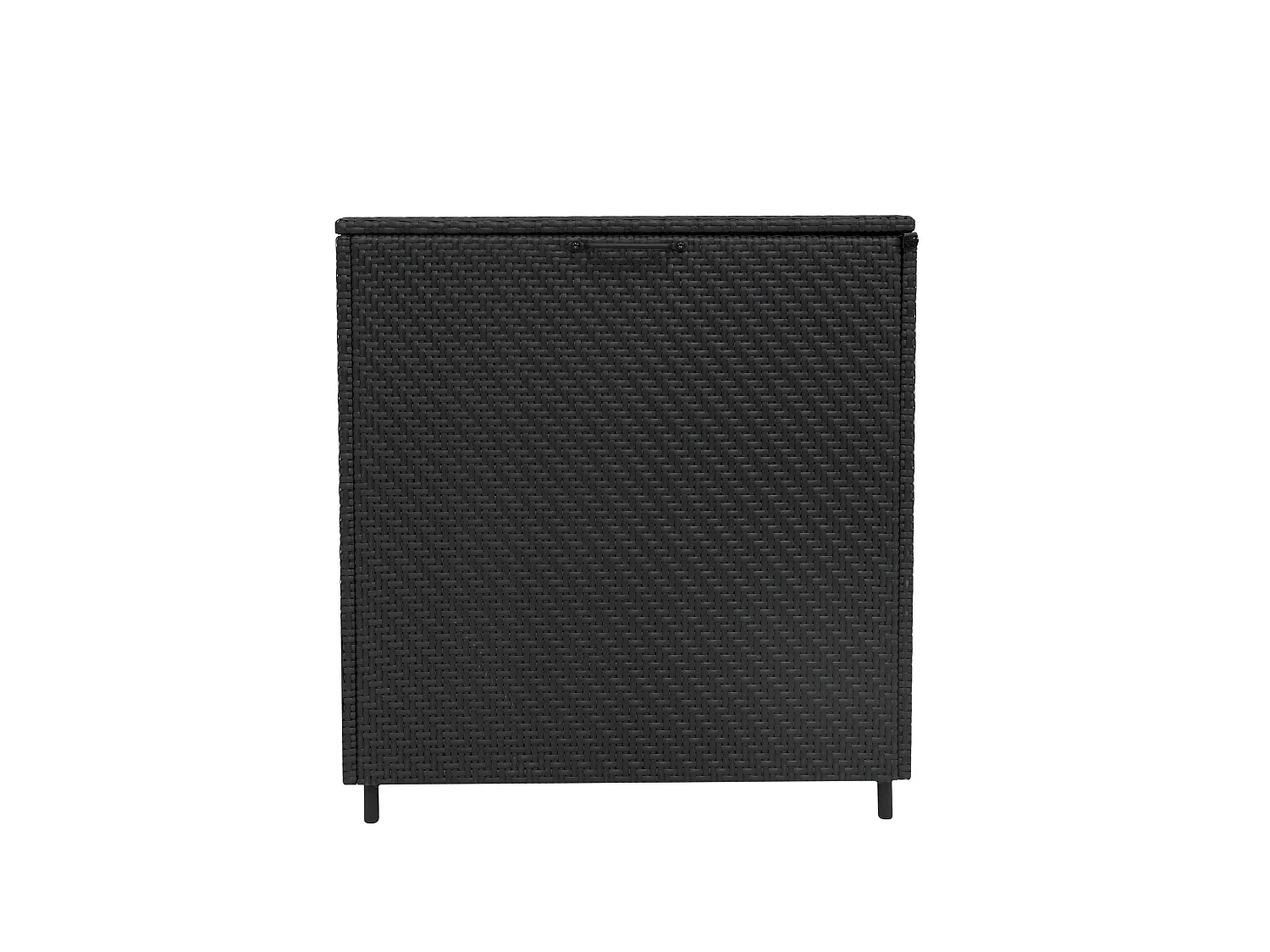Rattan Garten-Aufbewahrungsbox Serafina Schwarz – 700L Kissenbox | Decken, Werkzeuge, Spielzeug & Möbel  Gasdruckfedern
