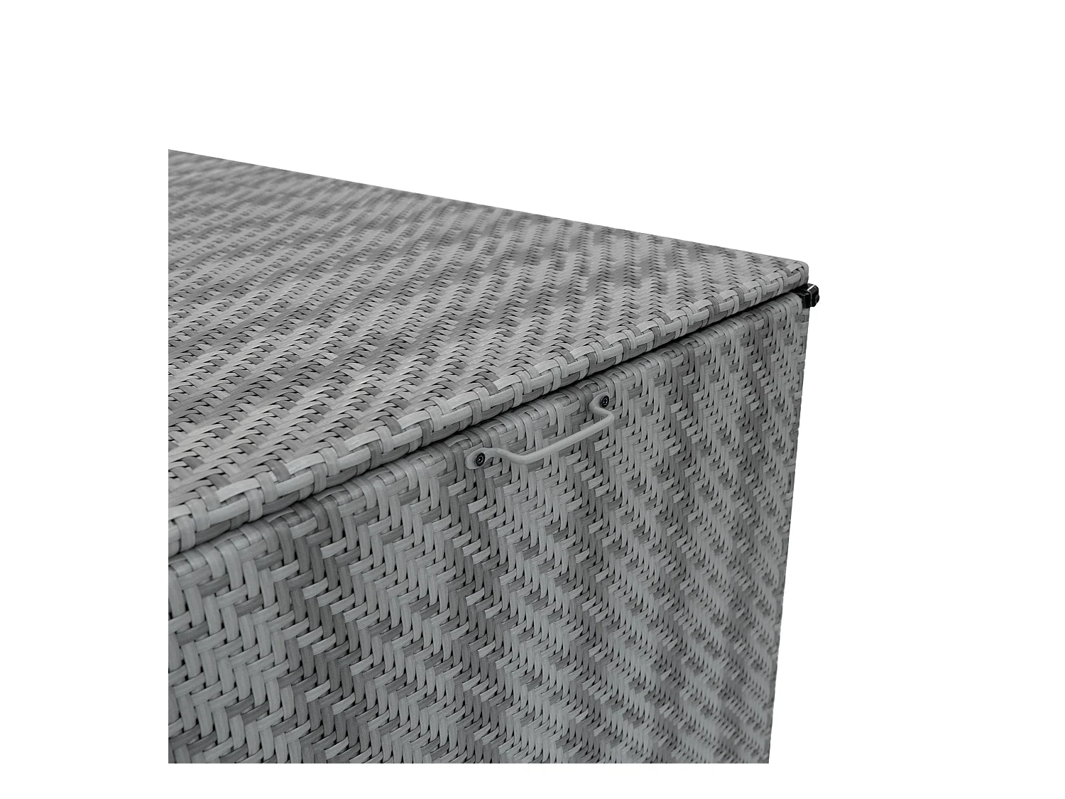 Rattan Garten-Aufbewahrungsbox Serafina Grau – 996L Kissenbox | Decken, Werkzeuge, Spielzeug & Möbel