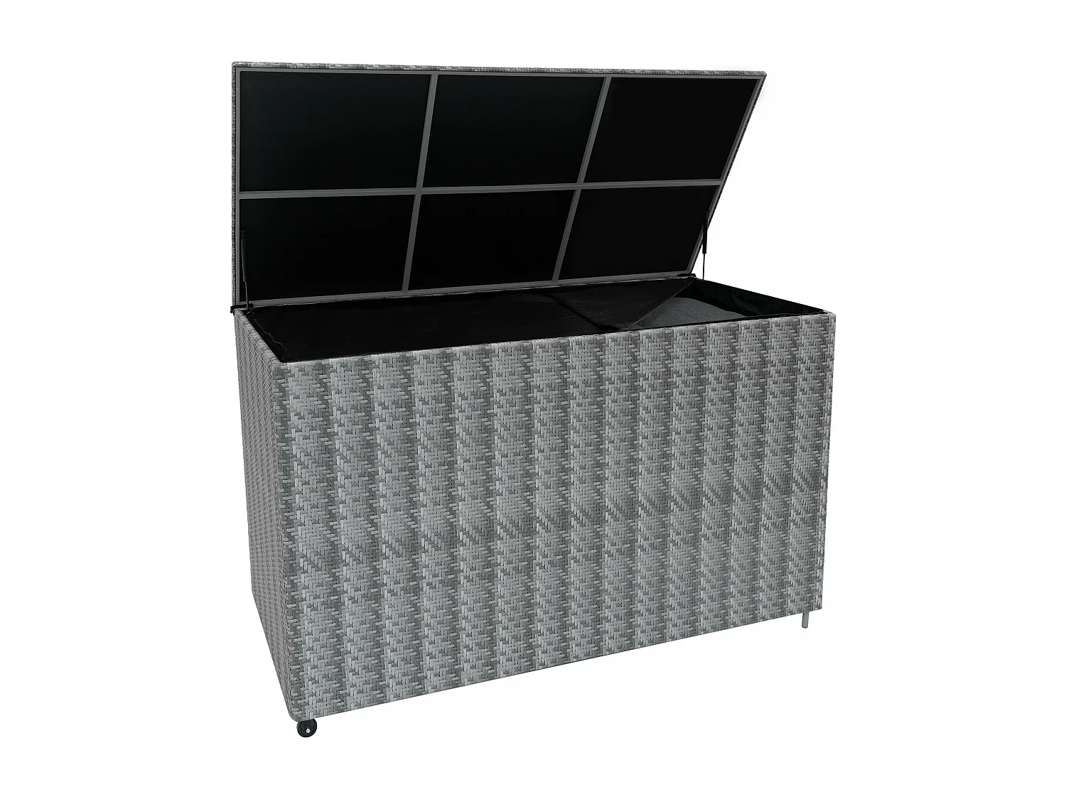Rattan Garten-Aufbewahrungsbox Serafina Grau – 996L Kissenbox | Decken, Werkzeuge, Spielzeug & Möbel