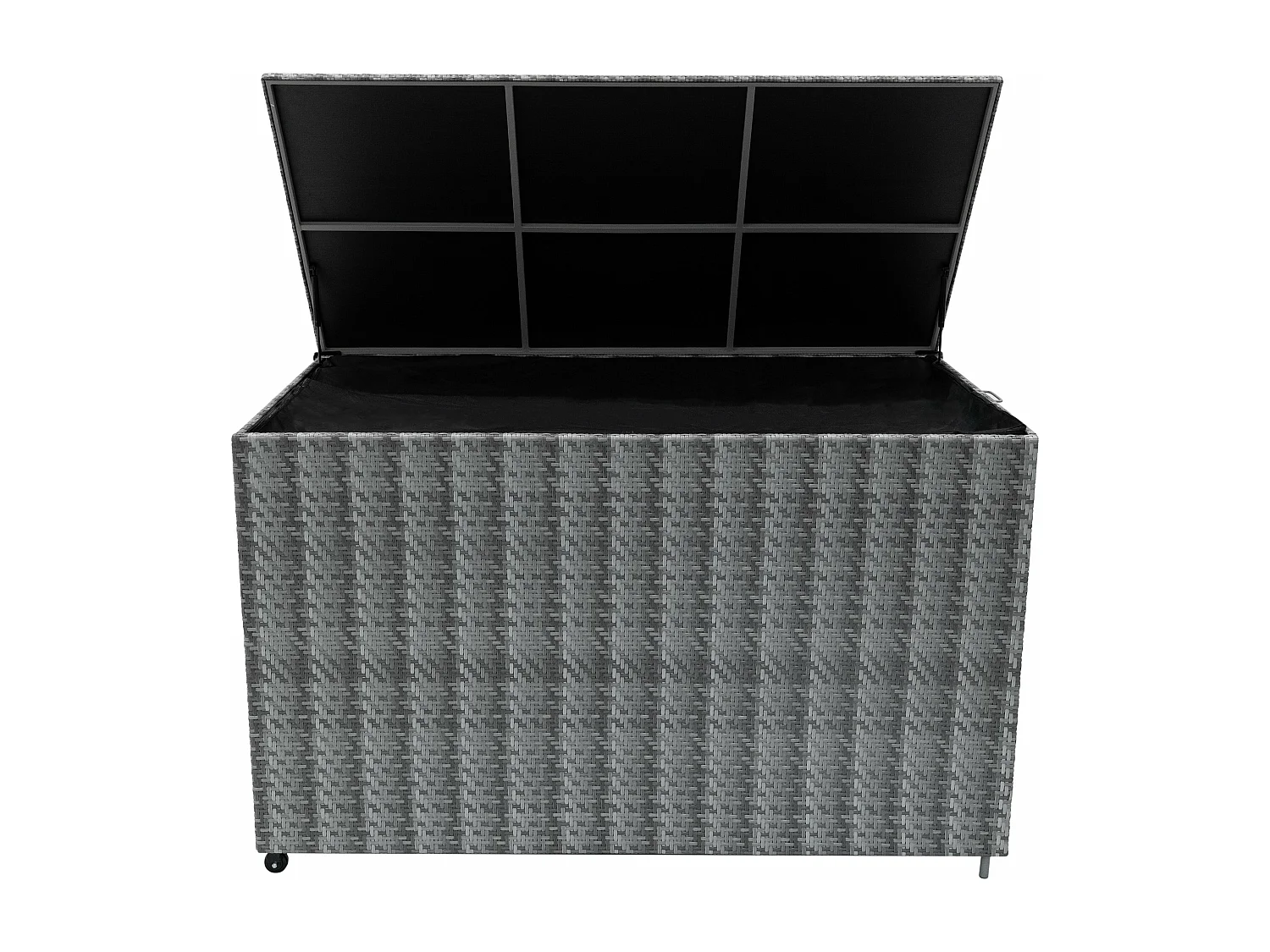 Rattan Garten-Aufbewahrungsbox Serafina Grau – 996L Kissenbox | Decken, Werkzeuge, Spielzeug & Möbel