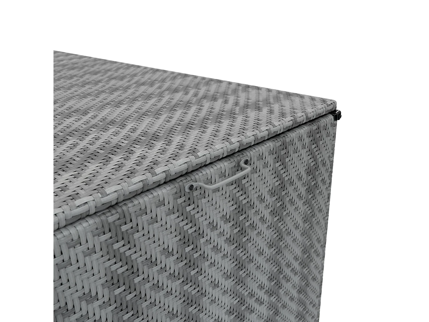 Rattan Garten-Aufbewahrungsbox Serafina Grau – 996L Kissenbox | Decken, Werkzeuge, Spielzeug & Möbel