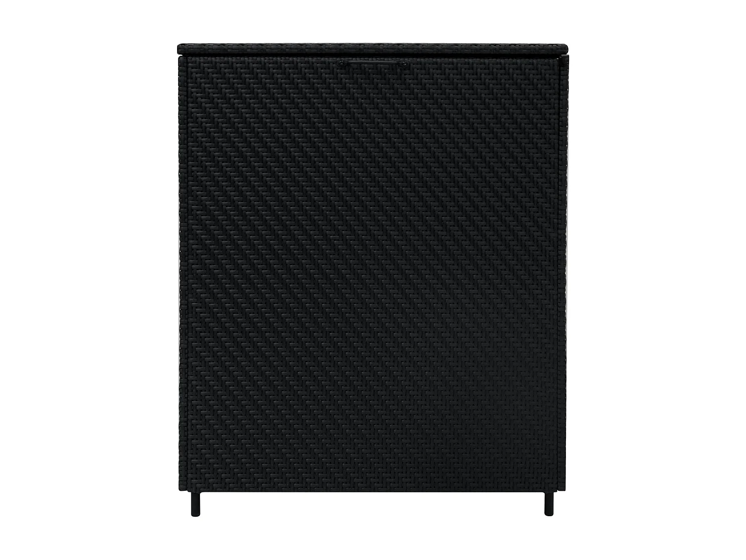 Rattan Garten-Aufbewahrungsbox Serafina Schwarz – 996L Kissenbox | Decken, Werkzeuge, Spielzeug & Möbel