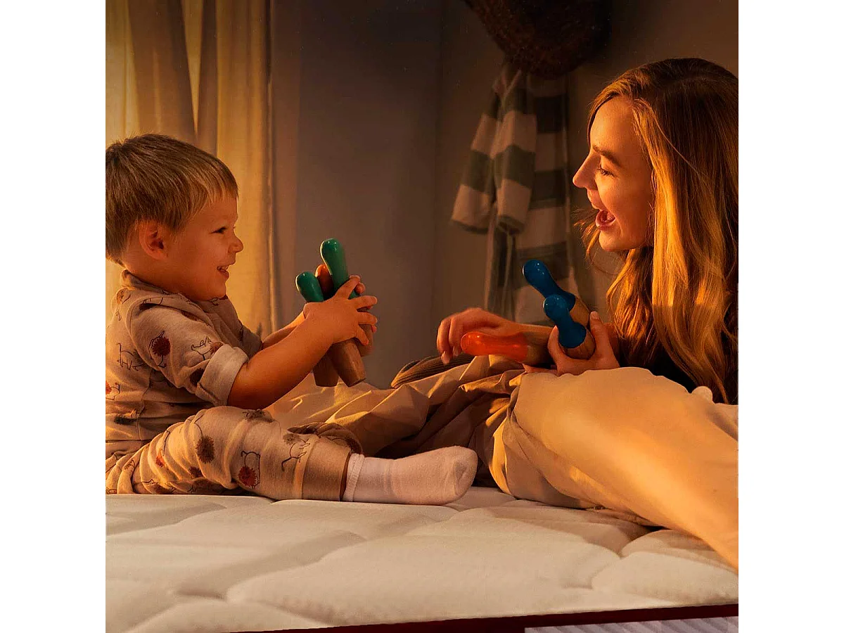 Colchón viscoelástico Cecotec Colchón Flow PureVital 1900 doble cara blanco 90x190