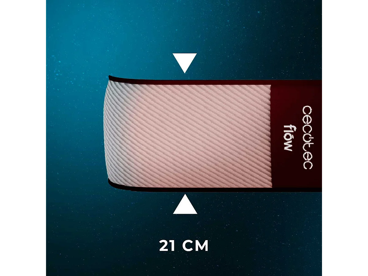 Colchón viscoelástico Cecotec Colchón Flow PureVital 1900 doble cara blanco 90x190