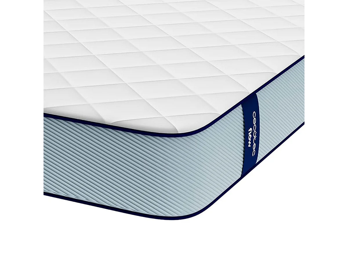 Colchón viscoelástico Cecotec Flow ViscoCare 1900 doble cara blanco 135x190 cm