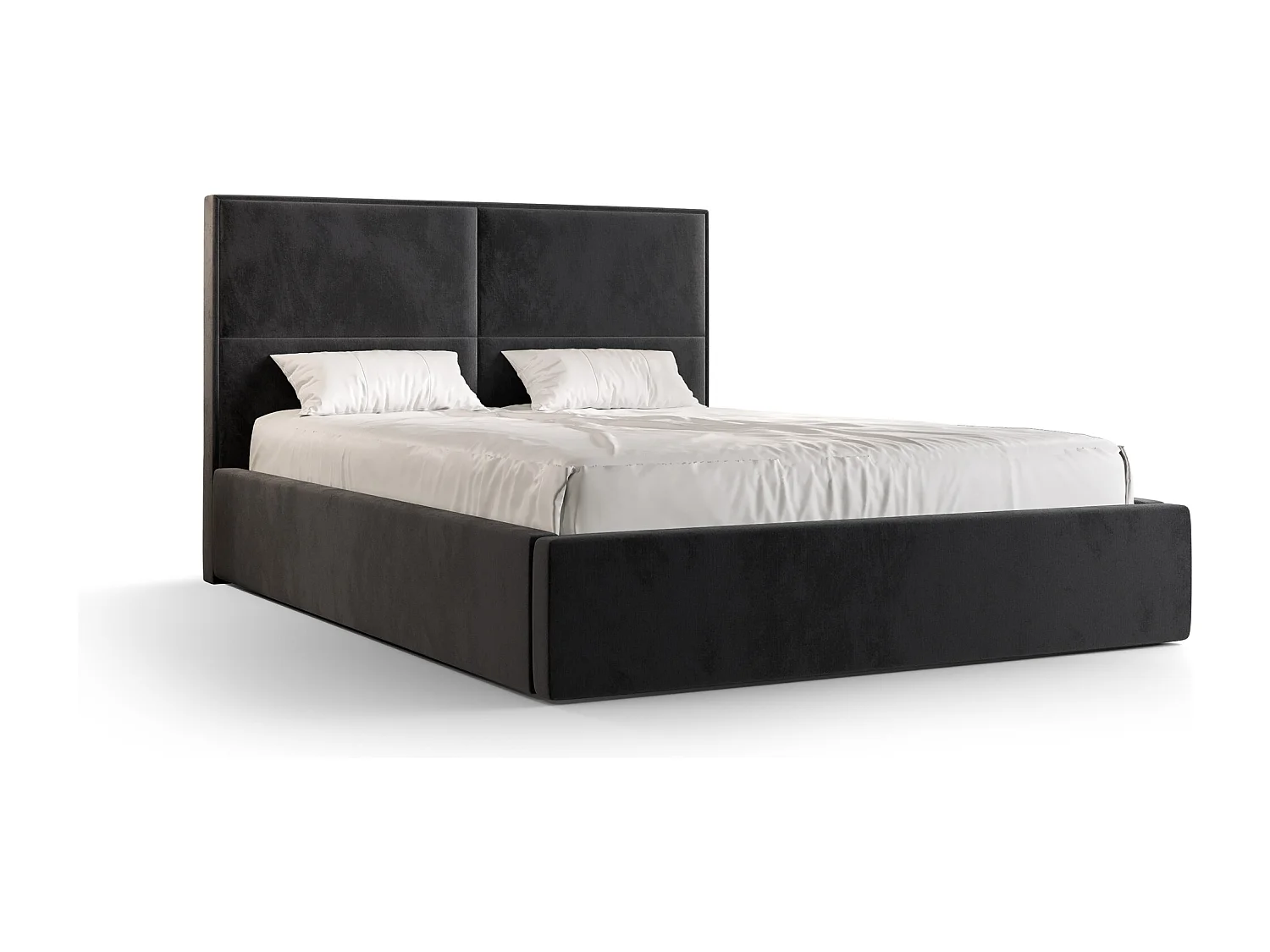 Polsterbett APOLLO 160x200 monolith 97 TOP ANGEBOT mit Kopfteile, gepolstertes, - Matratze und mit Aufbewahrung unter Bett