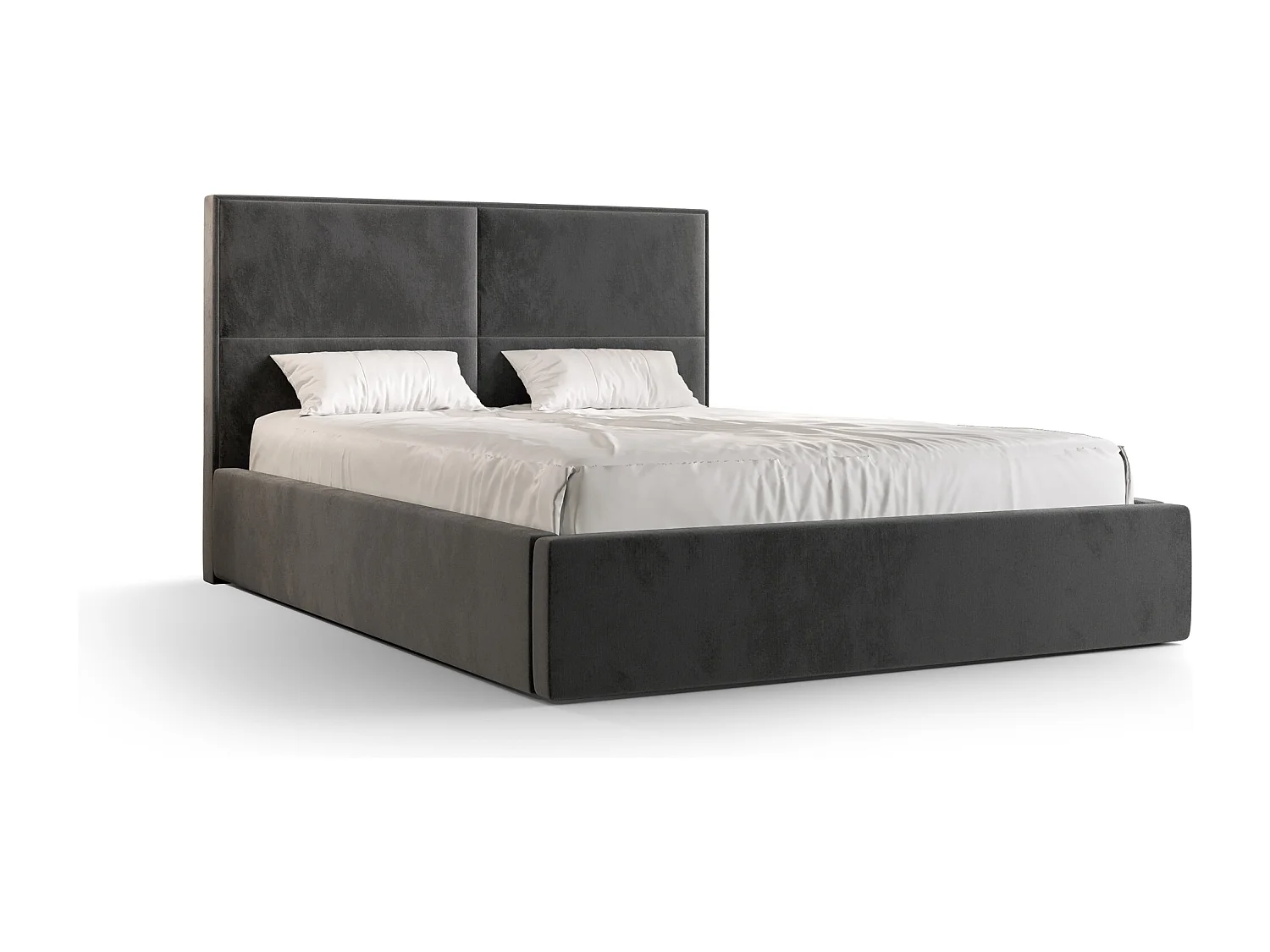 Polsterbett APOLLO 140x200 monolith 92 TOP ANGEBOT mit Kopfteile, gepolstertes, - Matratze und mit Aufbewahrung unter Bett